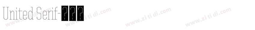 United Serif字体转换